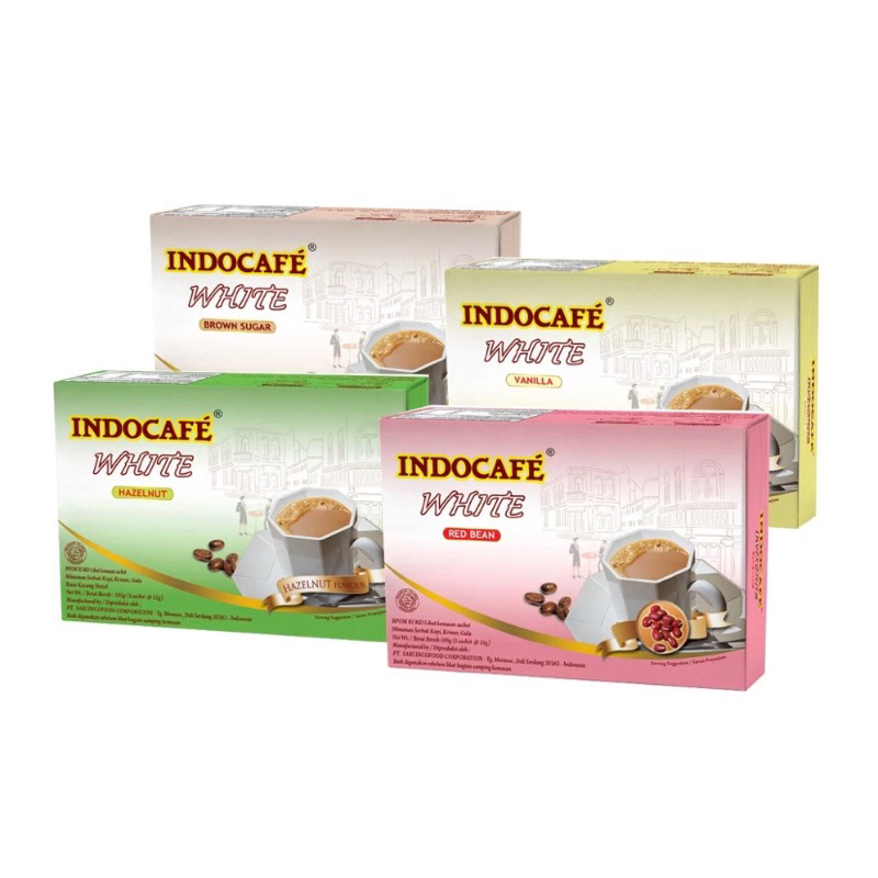 

Indocafe variant Hazelnut Vanilla RedBean BrownSugar