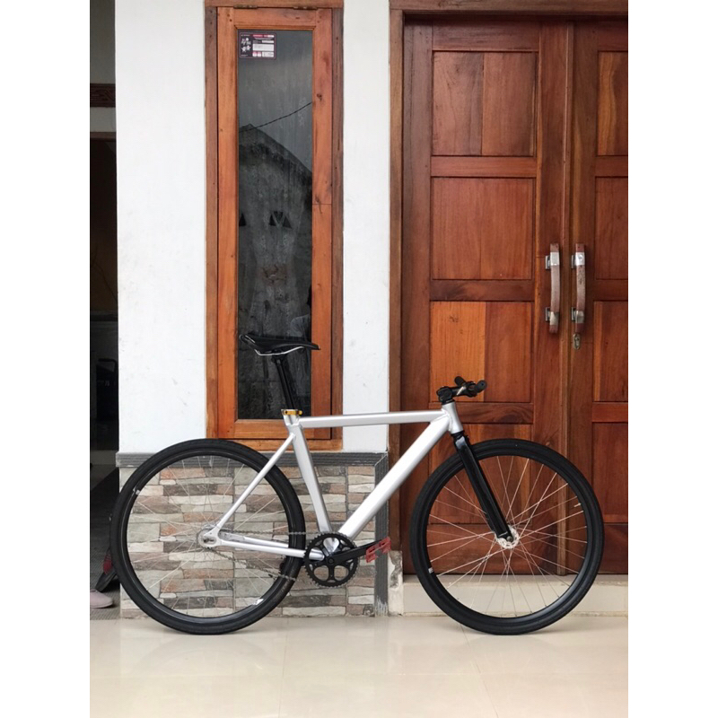 Sepeda fixie Folker size 49/50 Alloy Tracklocross sabi