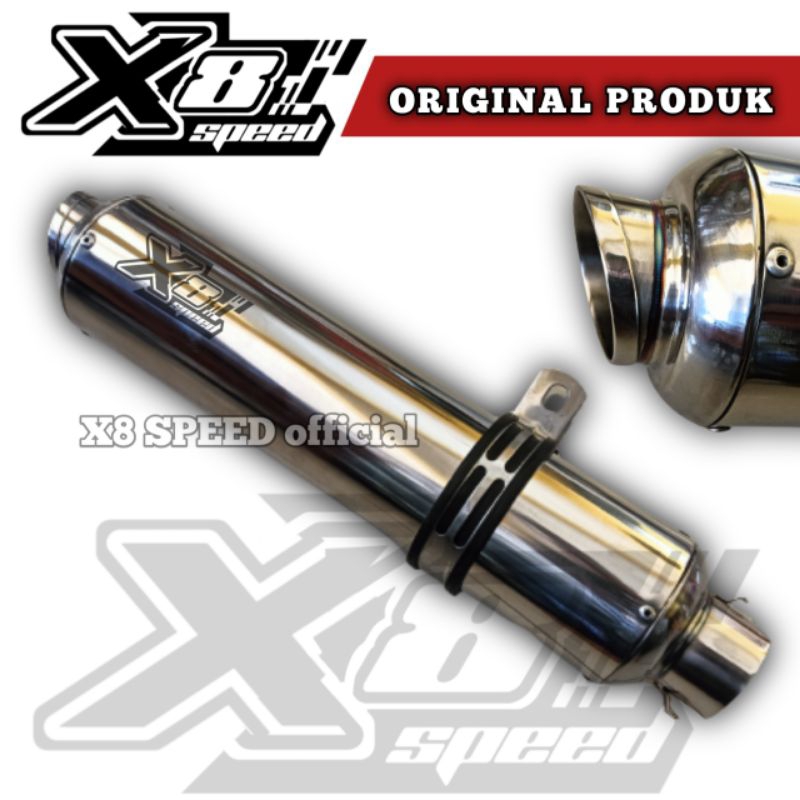 Selenser Knalpot slenser Racing Original X8 Speed GP5 Pro Copy WRX Mafia