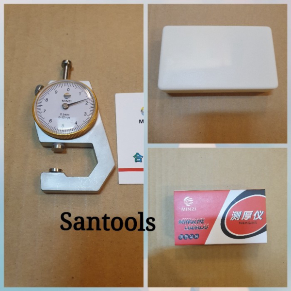 

Dial thickness gauge 0-10mm pengukur ketebalan benda bahan mentah Berkualitas