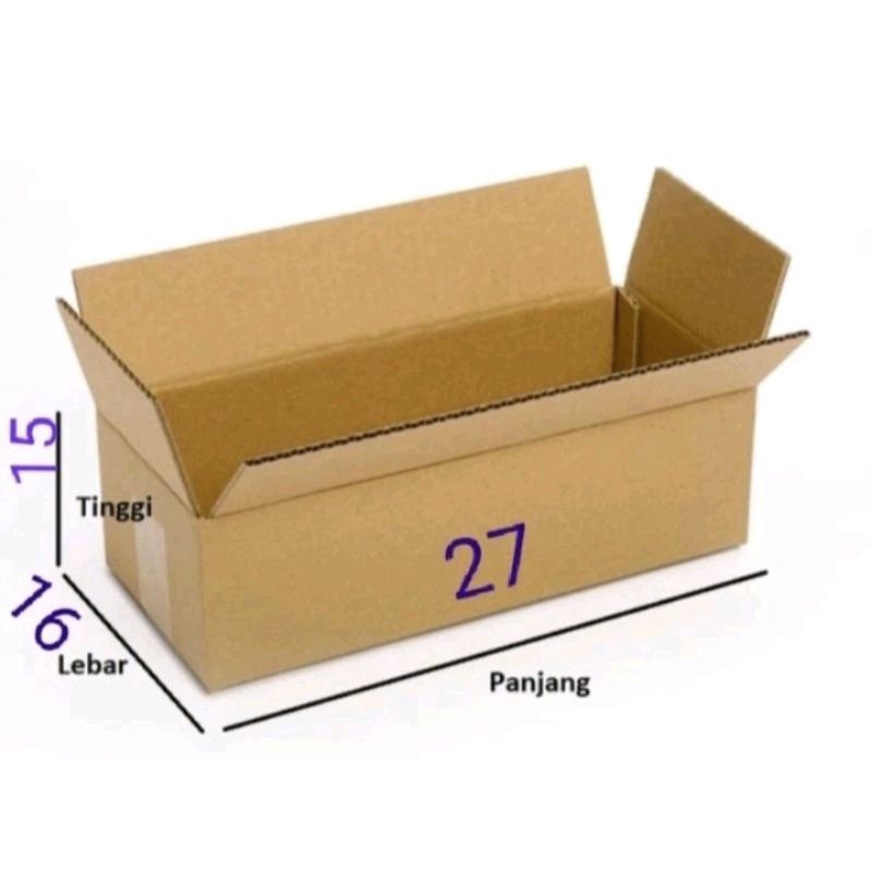 

27x16x15 cm kotak baru untuk packing online shop | kardus | jual kotak polos untuk packing jualan