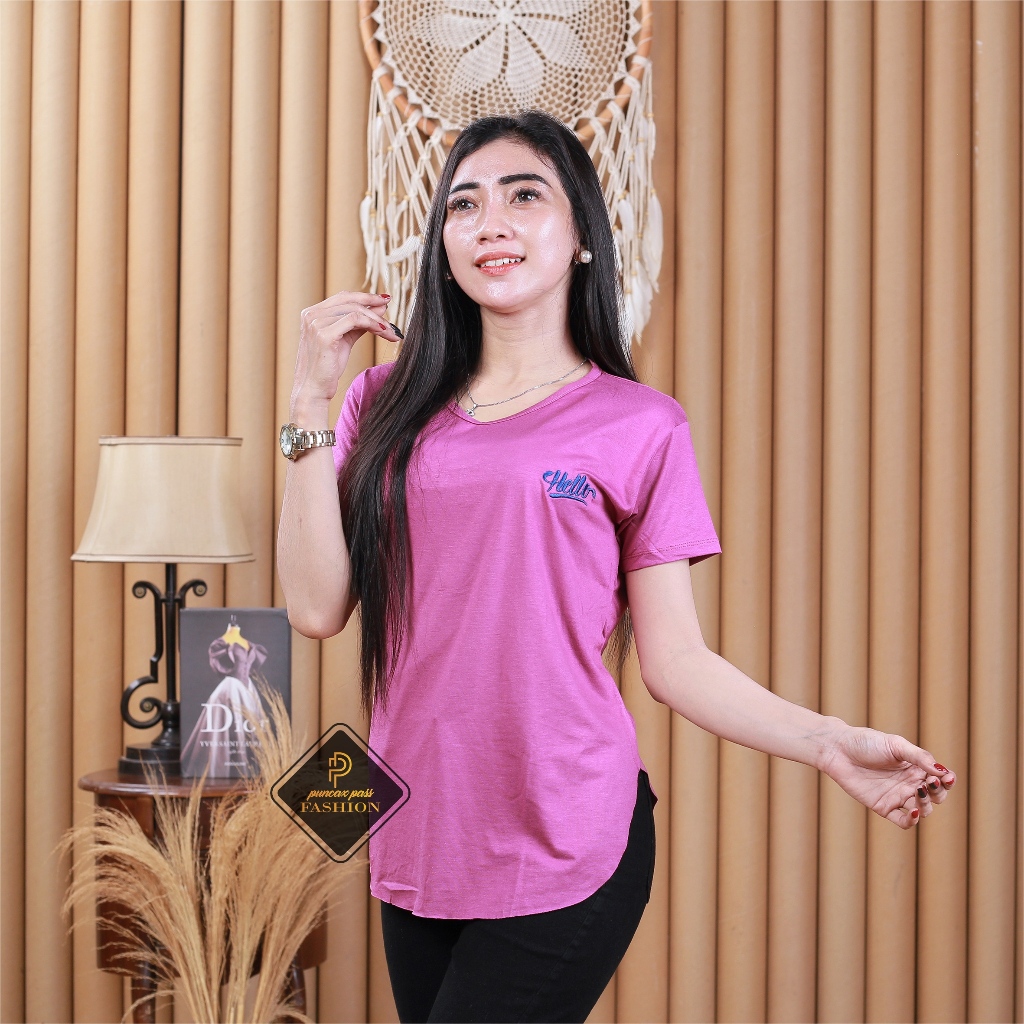 TERLARIS KAOS OVERSIZE SIZE XL/KAOS LENGAN PENDEK WANITA/KAOS WANITA OVAL BELAH SAMPING