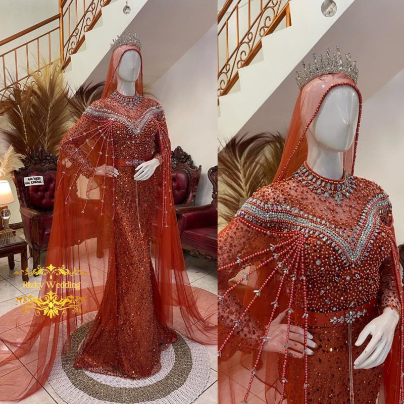 Gaun Pengantin Slim | Gaun Pengantin Slim Dress Premium| Gaun Pengantin Slim Dress | Gaun Pengantin 