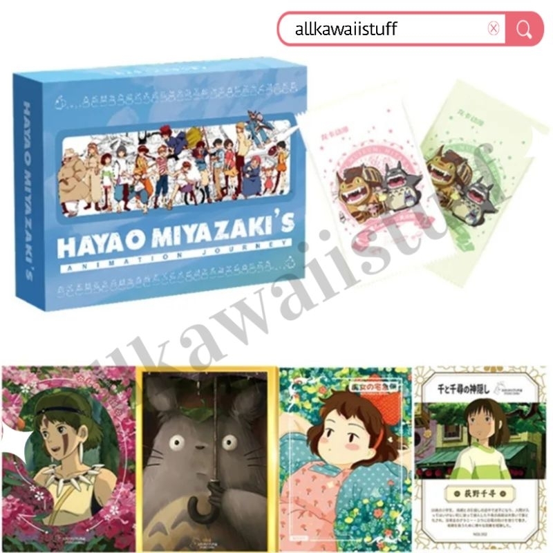 [GHIBLI MUSEUM LICENSED] Kartu Koleksi Hayao Miyazaki Holo Rare original 36pcs 12pack 1 box | Spirit