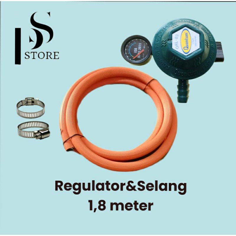 Regulator Quantum QRL-03 Set selang&regulator (REKONDISI)