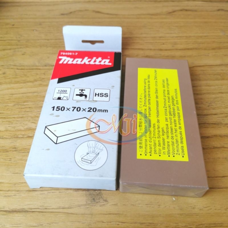 Batu Asah Ketam Makita Grit 1200 Batu Asah Pengasah Pisau 150×70×20 mm