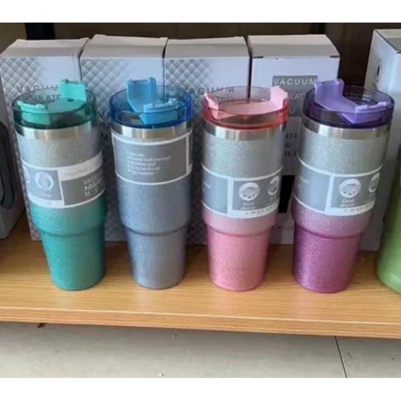 [READY] 100% BANGKOK THAILAND TUMBLER GLITTER GRADASI GLITER 890ml 900ml INSULATED THERMOS TERMOS TA