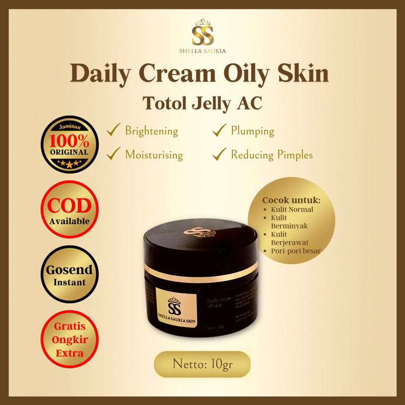 Daily Cream Oily Skin atau Jelly Ajaib SS Shella Saukia