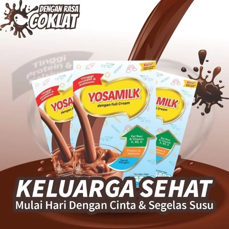 

Paket 2 Box Susu Yosa Milk Yosamilk Coklat Susu Gemuk / Susu Penggemuk Badan 500 gram