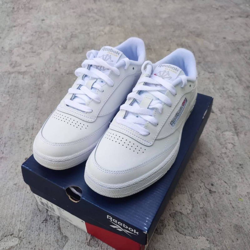 Sepatu sneakers Reebok Club C 85 "White/Grey" (AR0454) #limitedseries