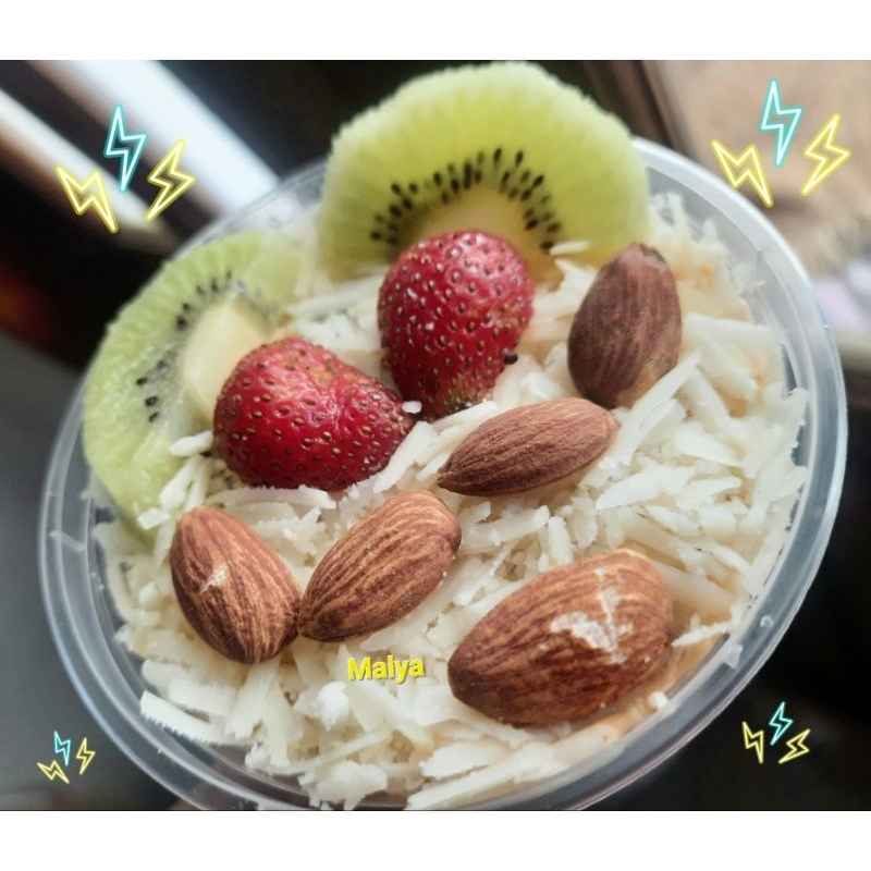 

Malya Salad buah kacang almond