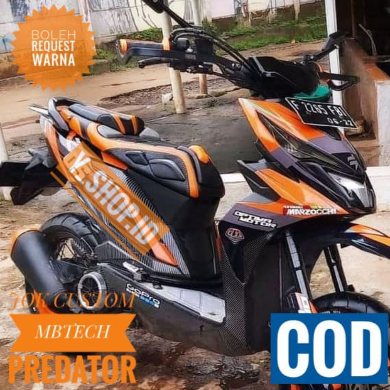 Cover Kulit Jok Beat Street 2016 New 2023 Model Predator Modifikasi Terbaru