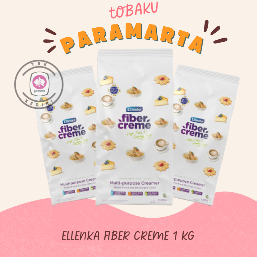 

FIBER CREME KRIMER PENGANTI SANTAN ELLENKA MULTI PURPOSE CREAMER 1 KG / FIBER CREME MURAH