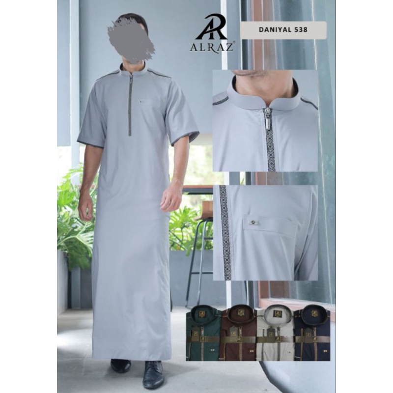 Jubah/Gamis Alraz Model Daniyal Pria Dewasa Premium