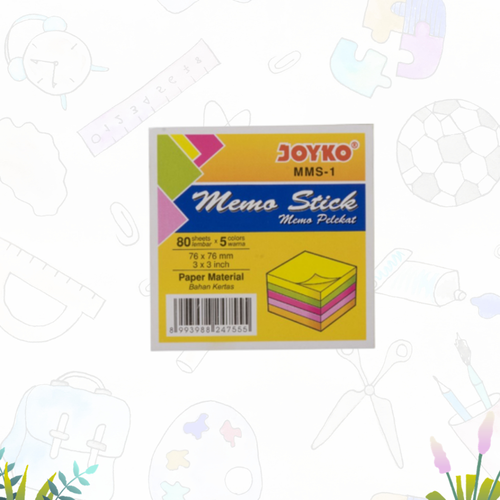 

MEMO STICK KERTAS MMS-1 JOYKO / MEMO TEMPEL / STICKY NOTE JOYKO MMS-1