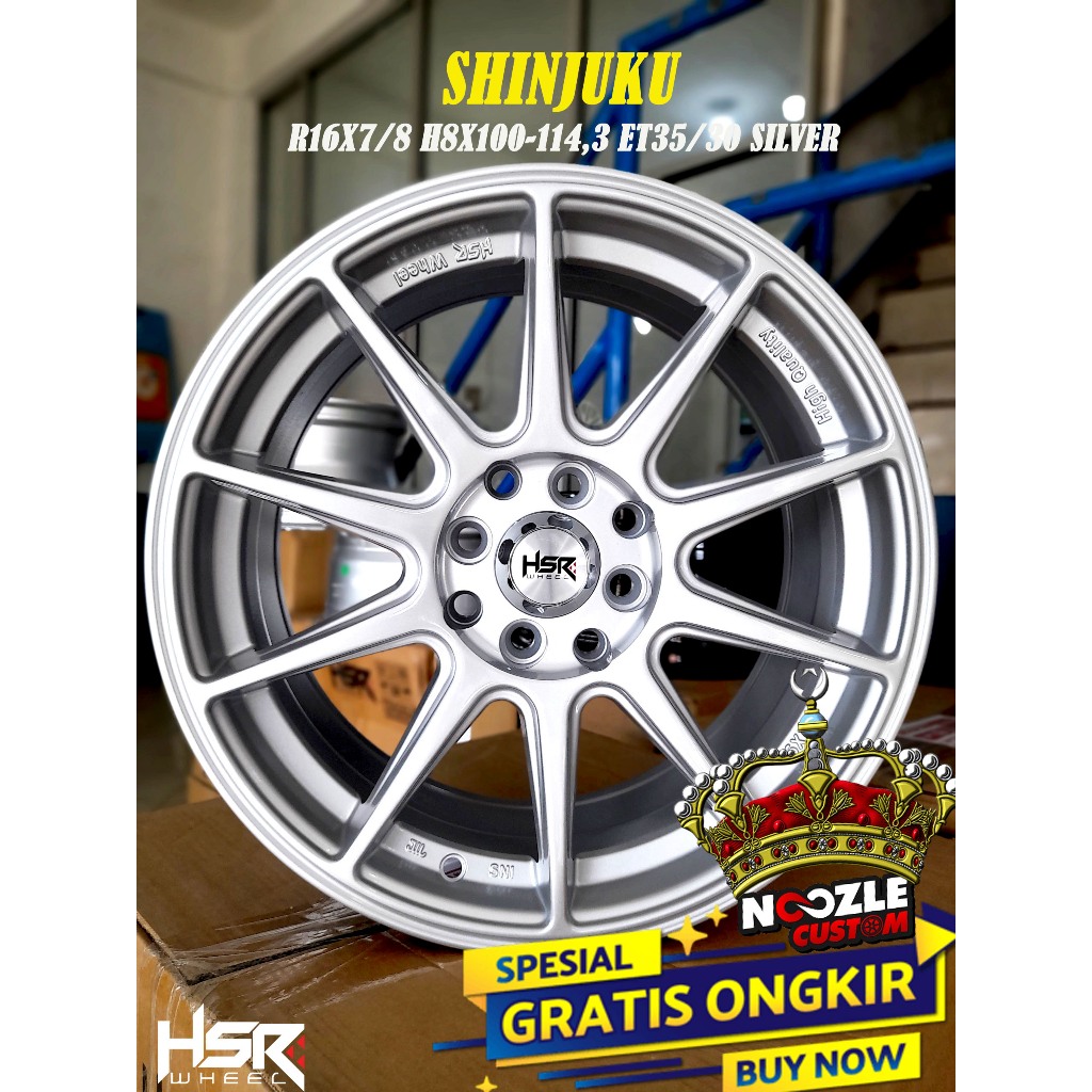 Velg Mobil HSR Ring 16 Spack Belang Pelek Racing Jazz Brio Ring 16 Baut 4