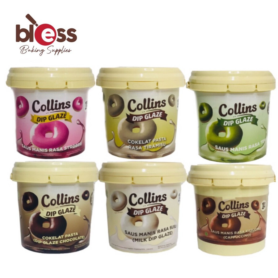 

COLLINS DIP GLAZE 1 KG / CTN