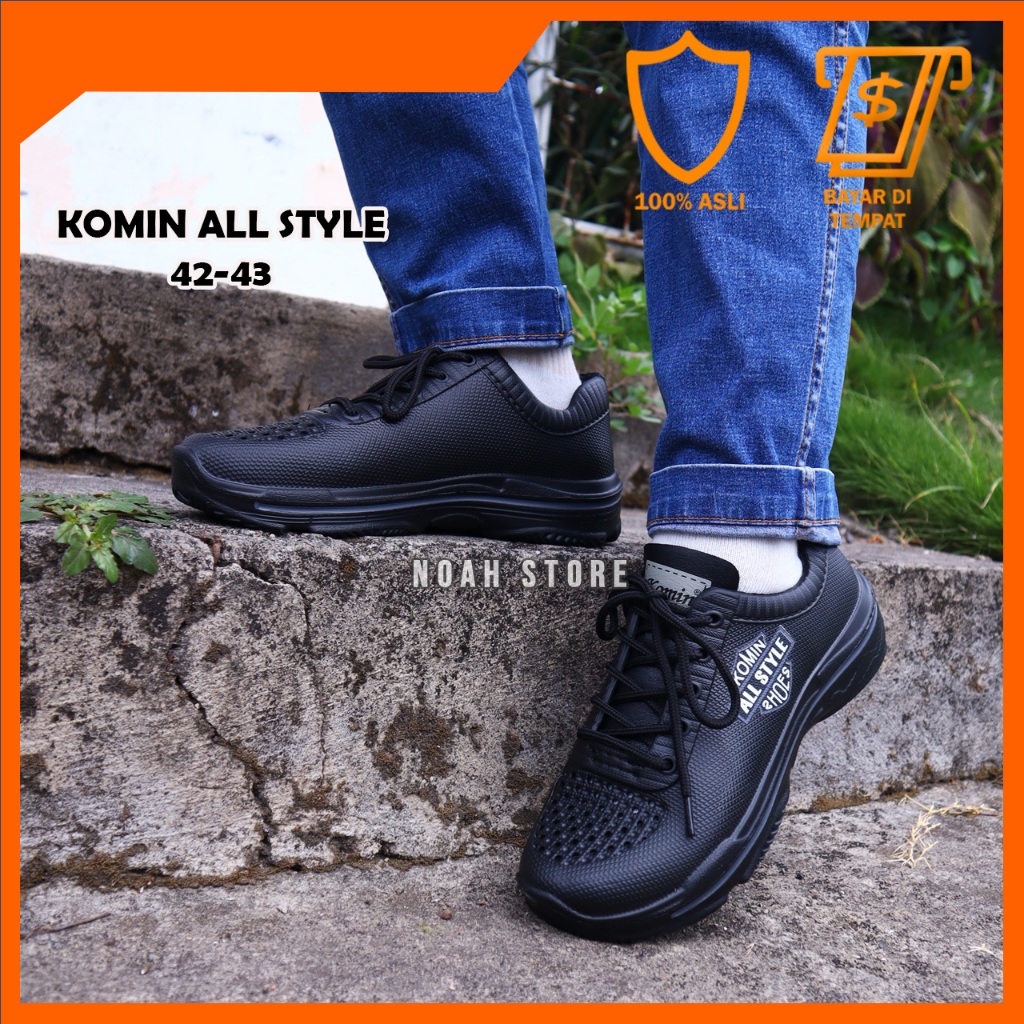 NOAH - Sepatu Komin All Style 43-44 / Sepatu Karet Pria /Sneakers / Sepatu Pria Ringan