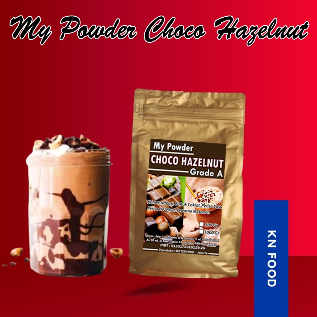 

MY POWDER CHOCO HAZELNUT GRADE A 1 KG BUBUK MINUMAN INSTAN.