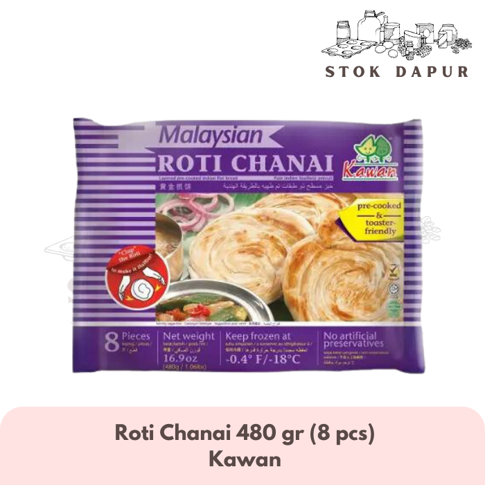 

Malaysian Roti Chanai Kawan Food| Roti Maryam | Cane | Roti Canai 480g