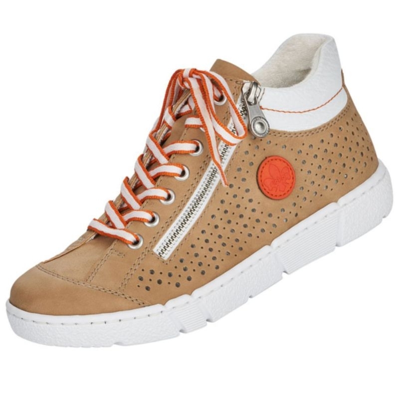 Rieker GERMANY Damen High Top Sneaker Beige