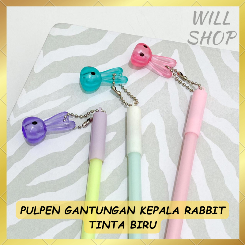 

BOLPEN PULPEN PENA GANTUNGAN RANTAI KEPALA RABBIT PG-1011 TINTA PEN BIRU DI JAMIN NYATA / TERSEDIA 3 VARIAN WARNA TOSCA PINK UNGU / PEN GEL ALAT TULIS SEKOLAH MURAH BISA COD