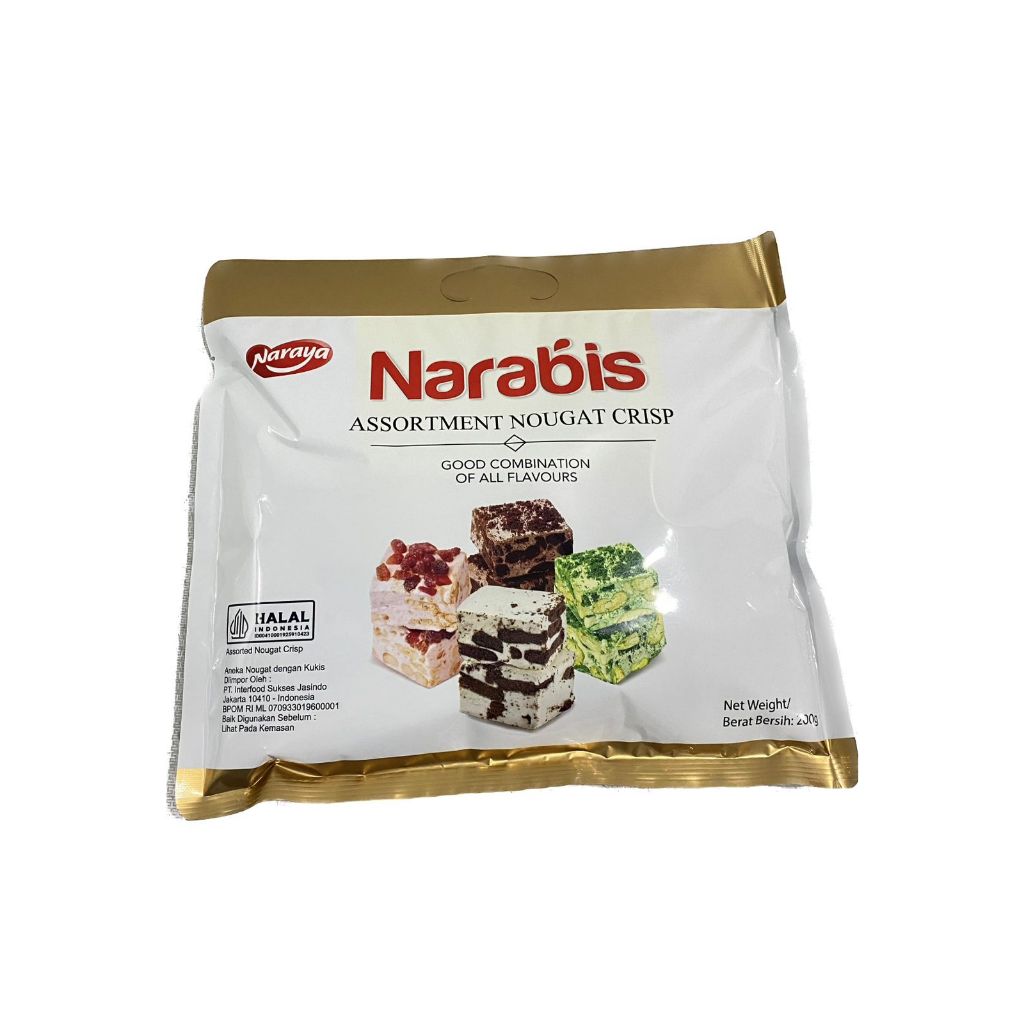 

Naraya Narabis Chocolate Strawberry Matcha Cookies Cream Assortment Nougat Crisp 200g