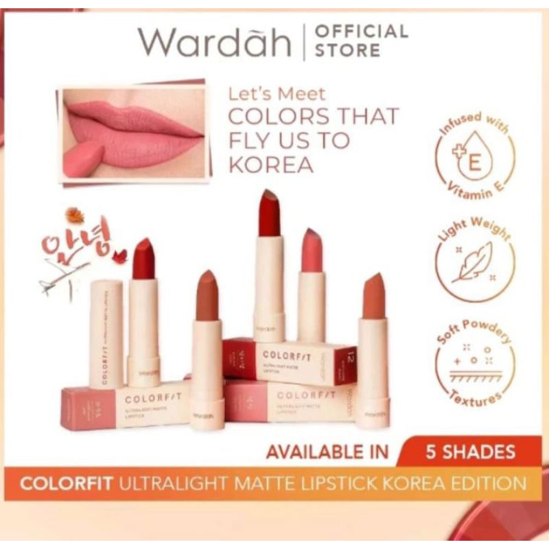Wardah lipstik Korea edition