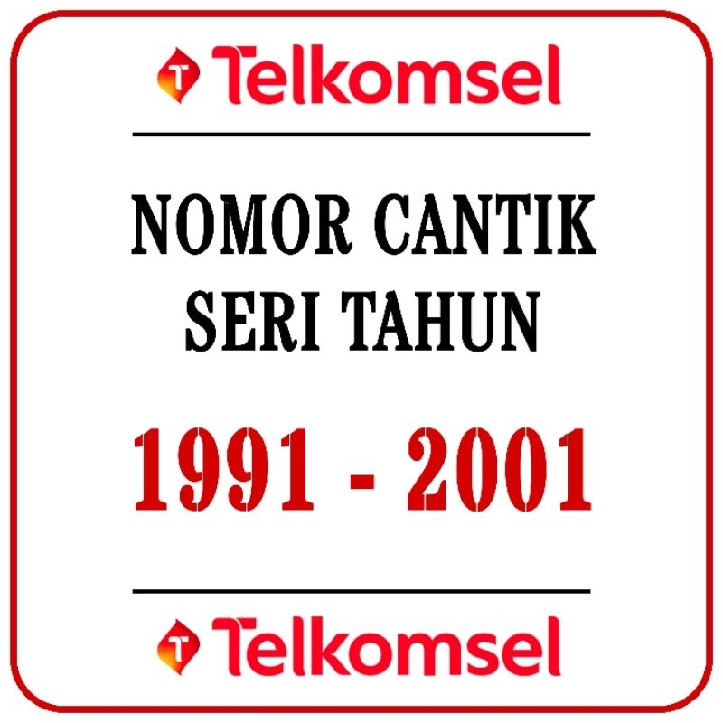 Nomor Cantik Telkomsel Seri Tahun Lahir 1992 - 2001 - Nomor Cantik Simpati 4g Lte - Nomor Cantik Kar