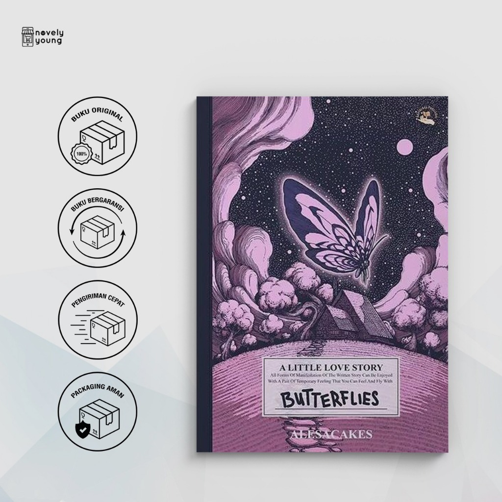 Novel Butterflies - Alesacakes - Nexterday - Gratis Biaya Packing