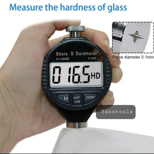

Digital durometer shore D hardness tester pengukur kekerasan kaca glas Limited