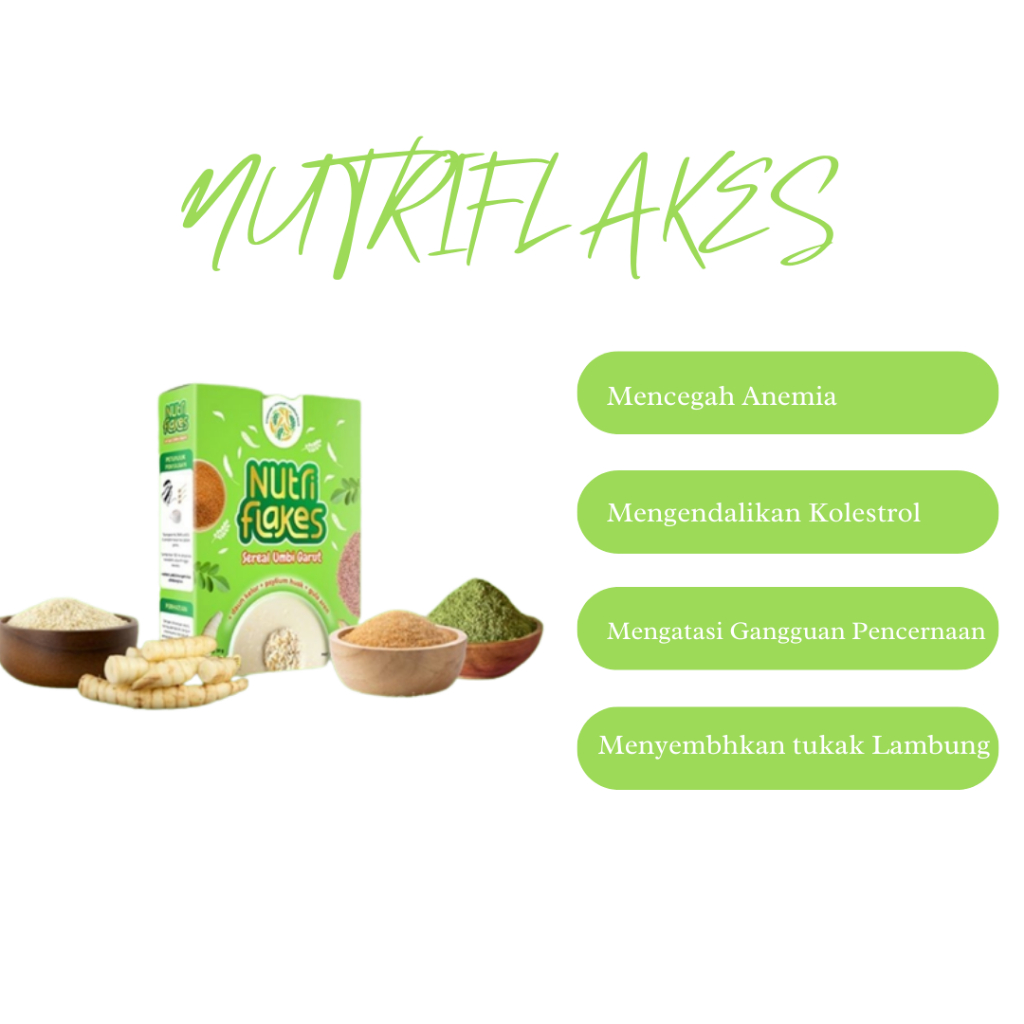 

NUTRIFLAKES Sereal asam lambung solusi diet juga penyembuhan jantung
