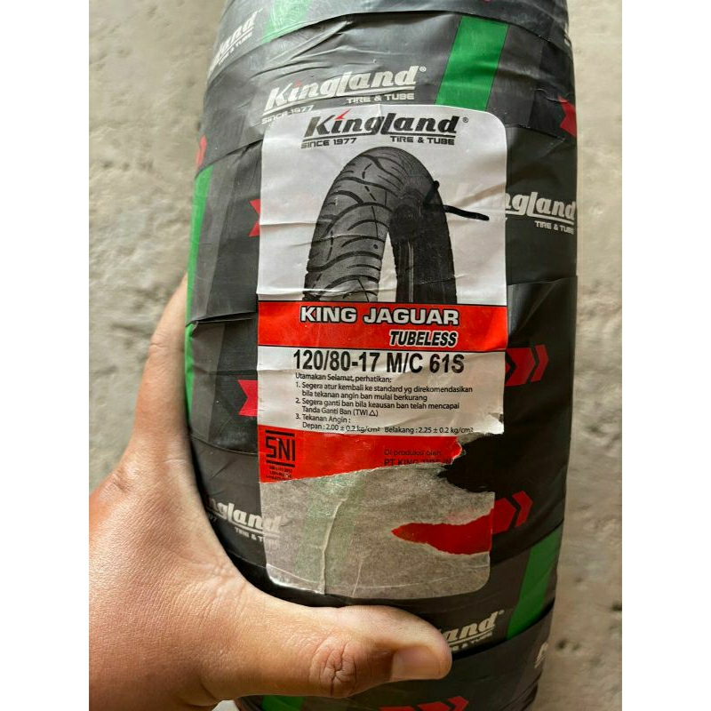 Ban kingland king jaguar tubeless 120/80 ring 17 M/C 61S