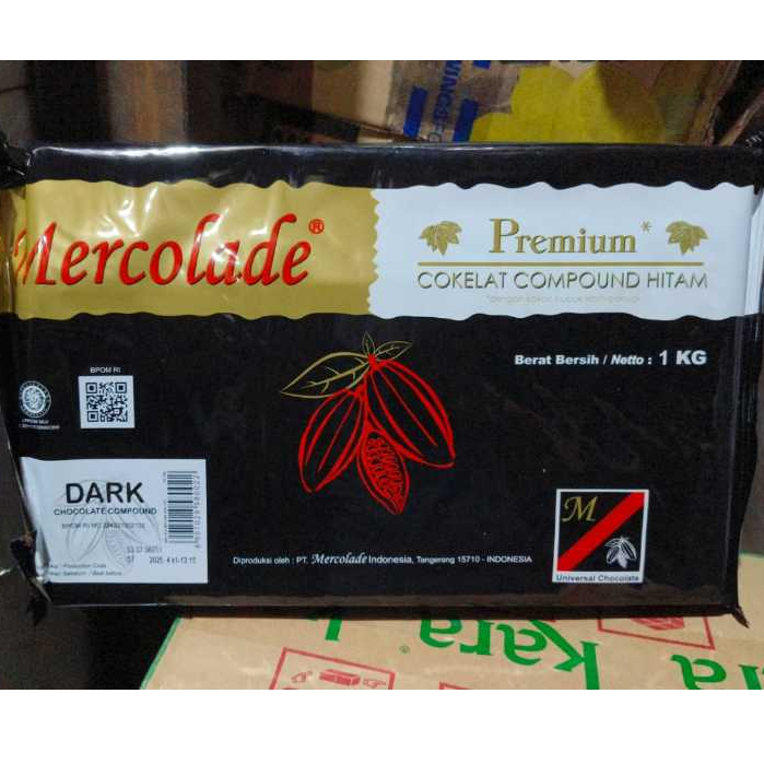 

Coklat Mercolade dark premium kemasan 1kg