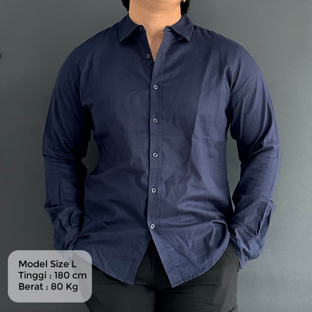 Kemeja lengan panjang Beverly Hills Polo club warna biru navy | Hijau Lime | Lengan Pendek Putih Gar