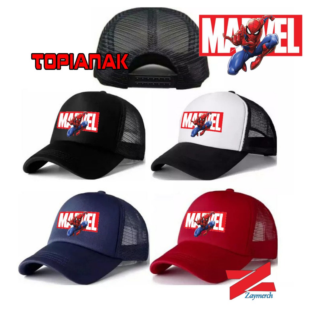 topi anak marvel spiderman topi tracker anak topi jaring anak spiderman marvel