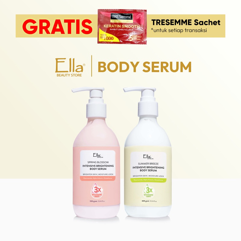 Body Serum ELLA SKINCARE - Intensive Brightening Body Serum Kulit Cerah, Glowing & Bersinar