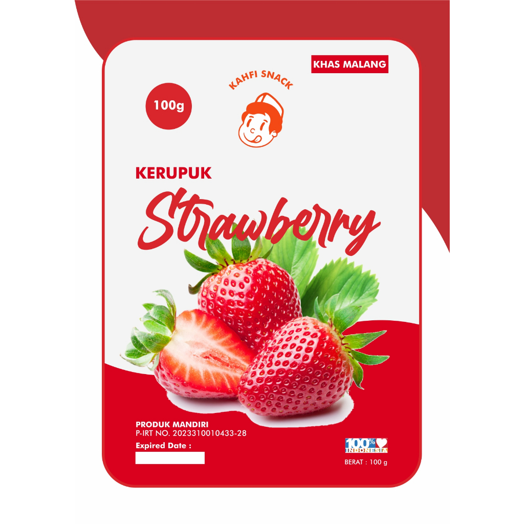

KERUPUK BUAH STRAWBERRY OLEH OLEH KHAS MALANG 100GRAM