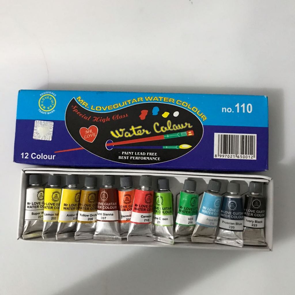 

CAT MR.LOVE GUITAR WATER COLOUR ( 12 WARNA/SET )