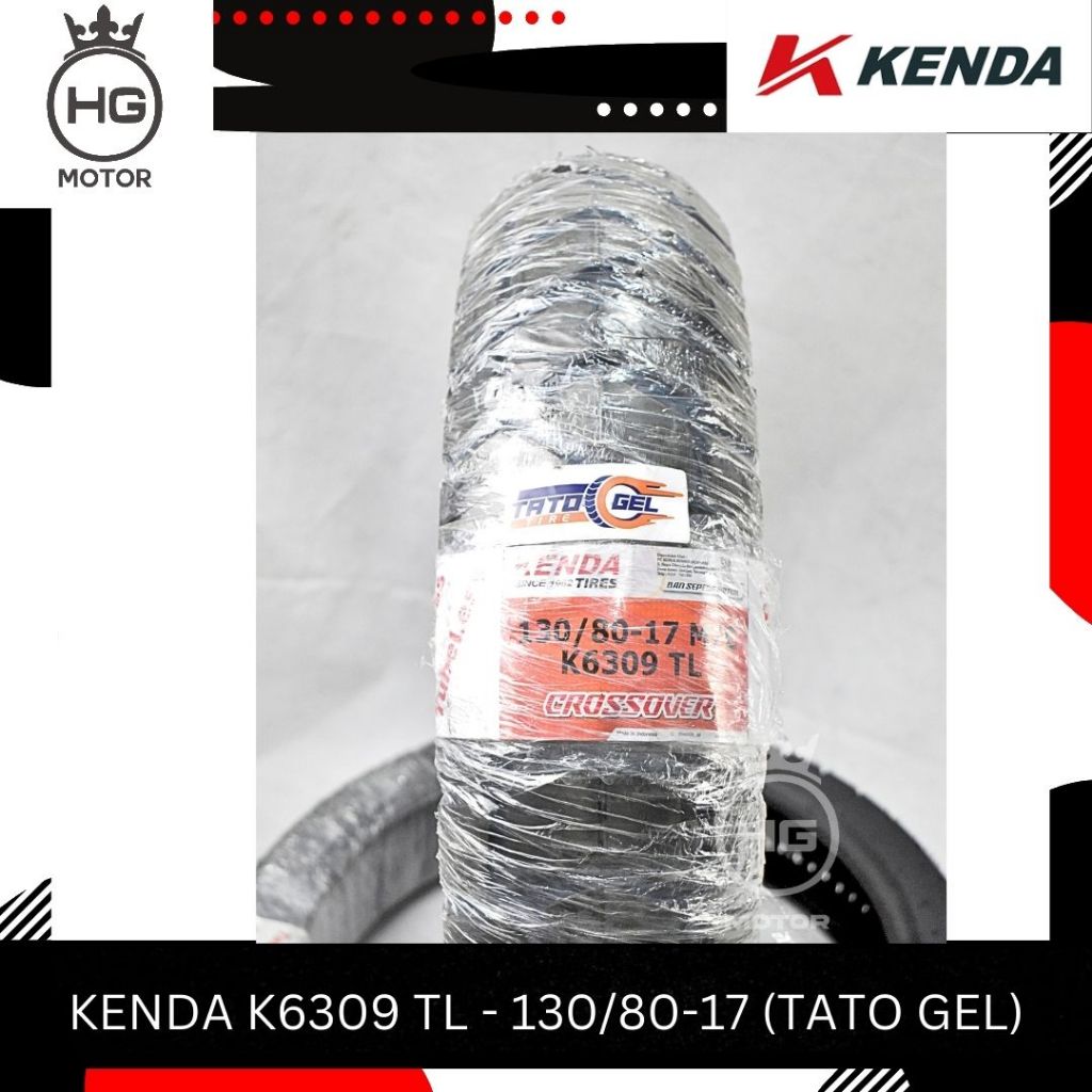 BAN KENDA TATO GEL ANTI BOCOR K6309 130/80 RING 17 BAN DUAL PURPOSE