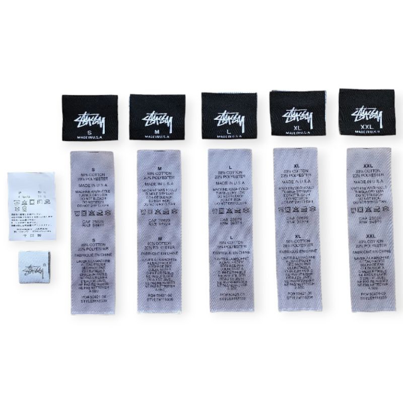SET LABEL TAG STUSSY HIGH QUALITY IMPORT
