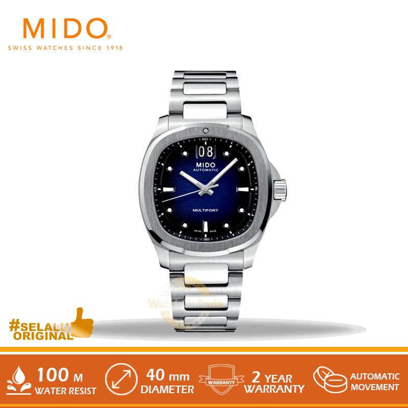 Jam Tangan Pria Mido M049.526.11.041.00 Multifort TV Big Date Original Murah