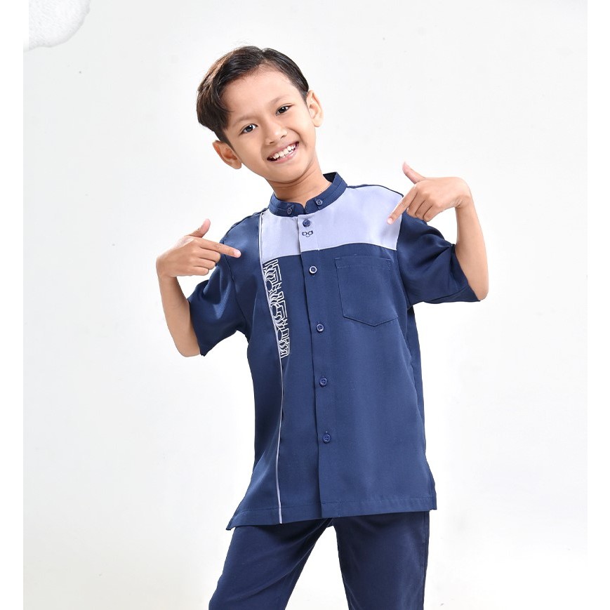 KEMKO ANAK SARANG SAMBARA PDK/SARIMBIT RABBANI/KEMKID RABBANI/BAJU KOKO ANAK RABBANI/PAKAIAN MUSLIM 