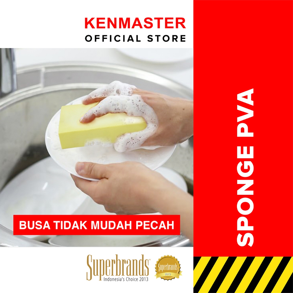 Kenmaster Busa Sponge CL 100 A PVA - Kuning - Busa Serbaguna - BUSA001