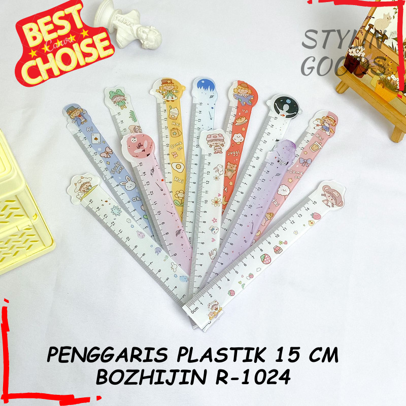 

PENGGARIS PLASTIK 15 CM BOZHIJIN R-1024 / PENGGARIS RANDOM 15 CM KARAKTER KARTUN LUCU UNIK BISA COD DAN GROSIRAN