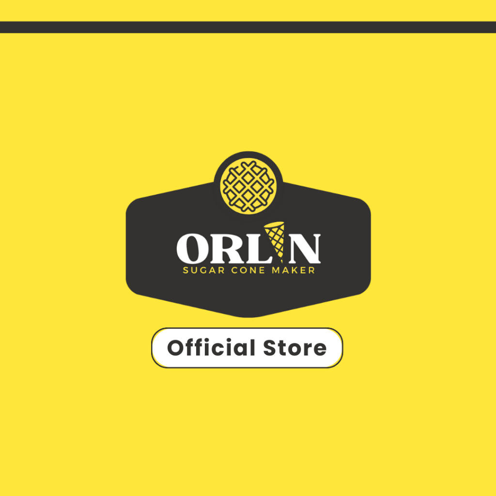 

ORLIN Starter Pack Middle Waffle Cone Ice Cream 3,5cmx10cm isi 50pcs Sekali Gigit,Nagih Sampai Ujung