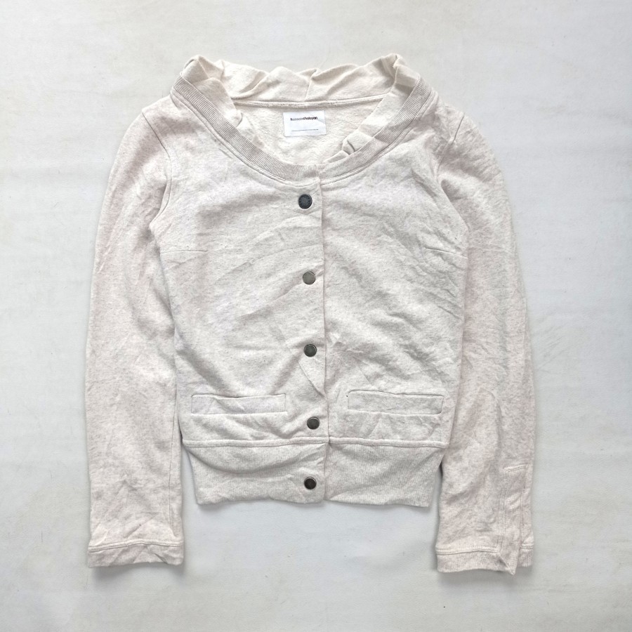 hussein chalayan women sweats snap button jacket made in portugal cdg