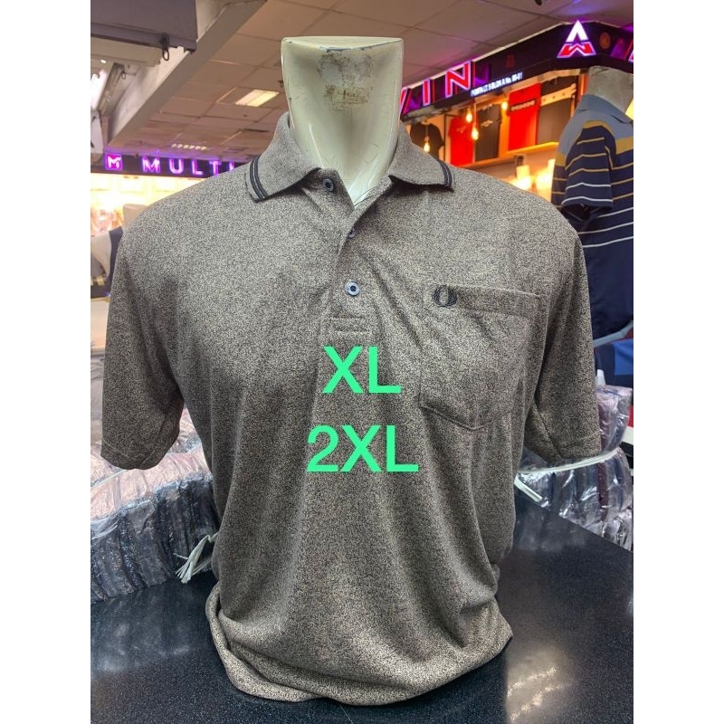 kaos kerah lengan pendek dewasa ada saku/kantong