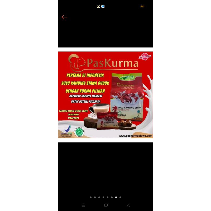 

Susu Etawa Pakurma per Pouches