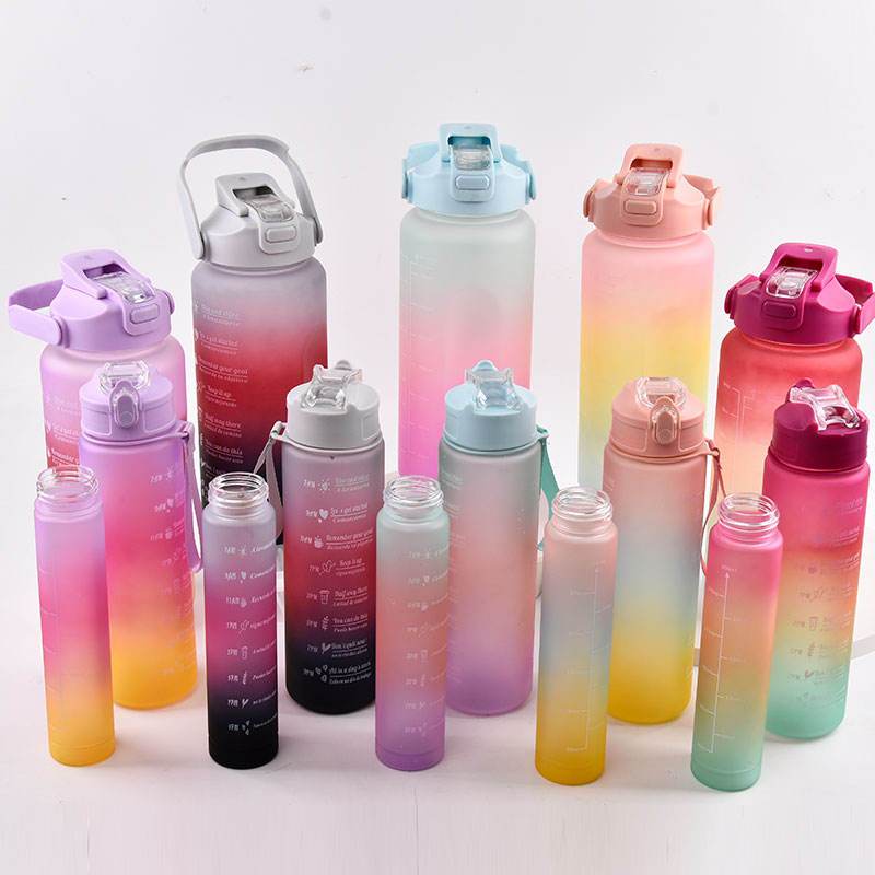 Botol Beranak 2 Liter + 900ml + 300ml Botol Minum Viral 1 set Botol Minum Gemoy Kotak 1,5 Liter Doub